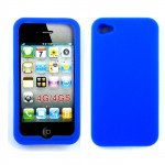 Wholesale iPhone 4 4S Silicone Soft Case (Blue)